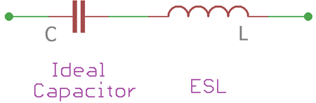 مدل واقعی ESL خازن 