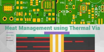 مدیریت دما با استفاده از via در برد مدار چاپی